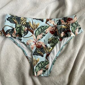 Tropical pattern bkini bottom